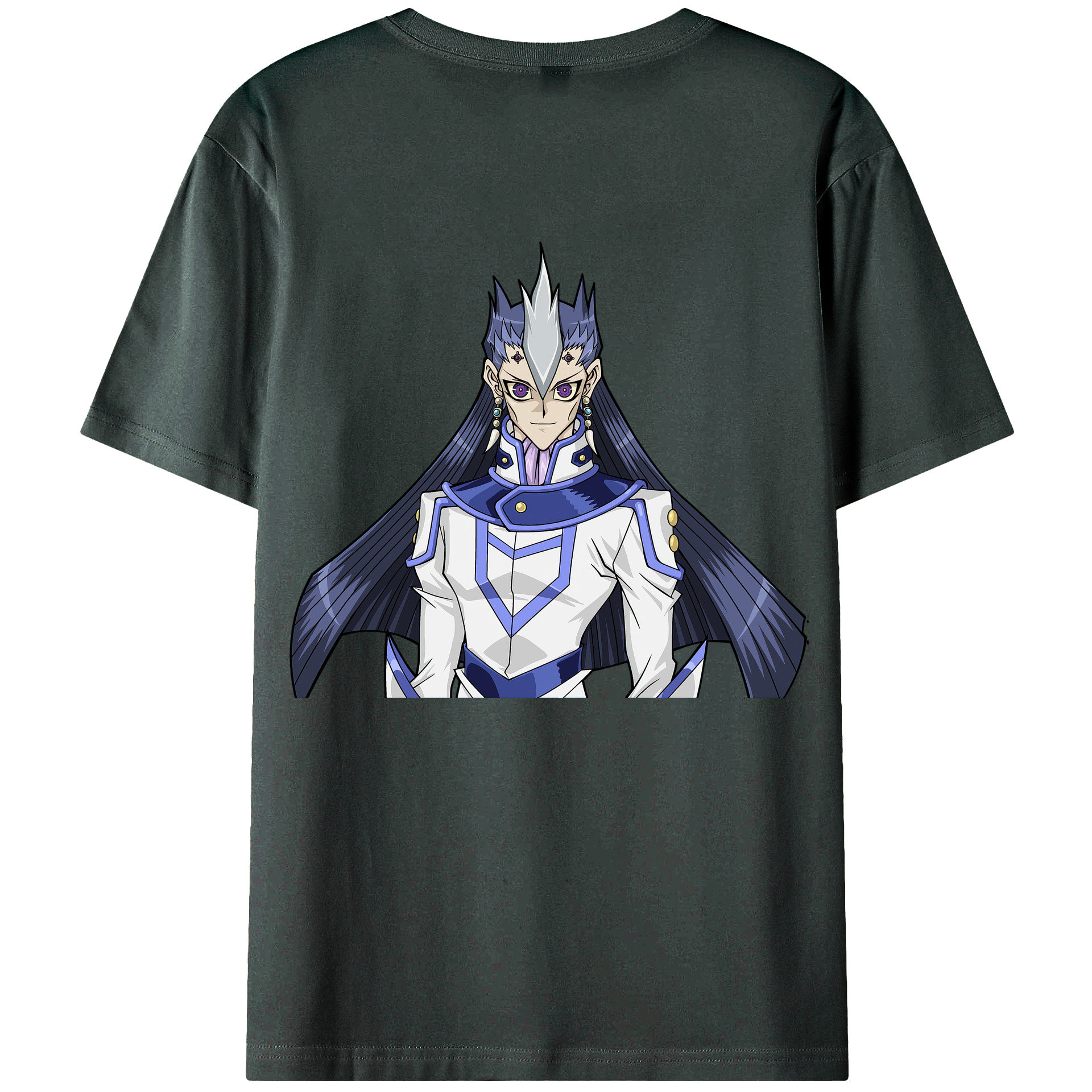 （画像用） 遊☆戯☆王 Yu-Gi-Oh! 綿100％ メンズ半袖Tシャツ（バックプリント） 通気性